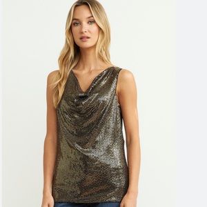 NWT Joseph Ribkoff sequin sleeveless top size 6